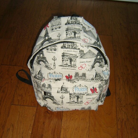 Paris Themed Backpack, Excellent Condition - Picture 1 of 5